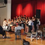 Senior High Chorus performs for guests
